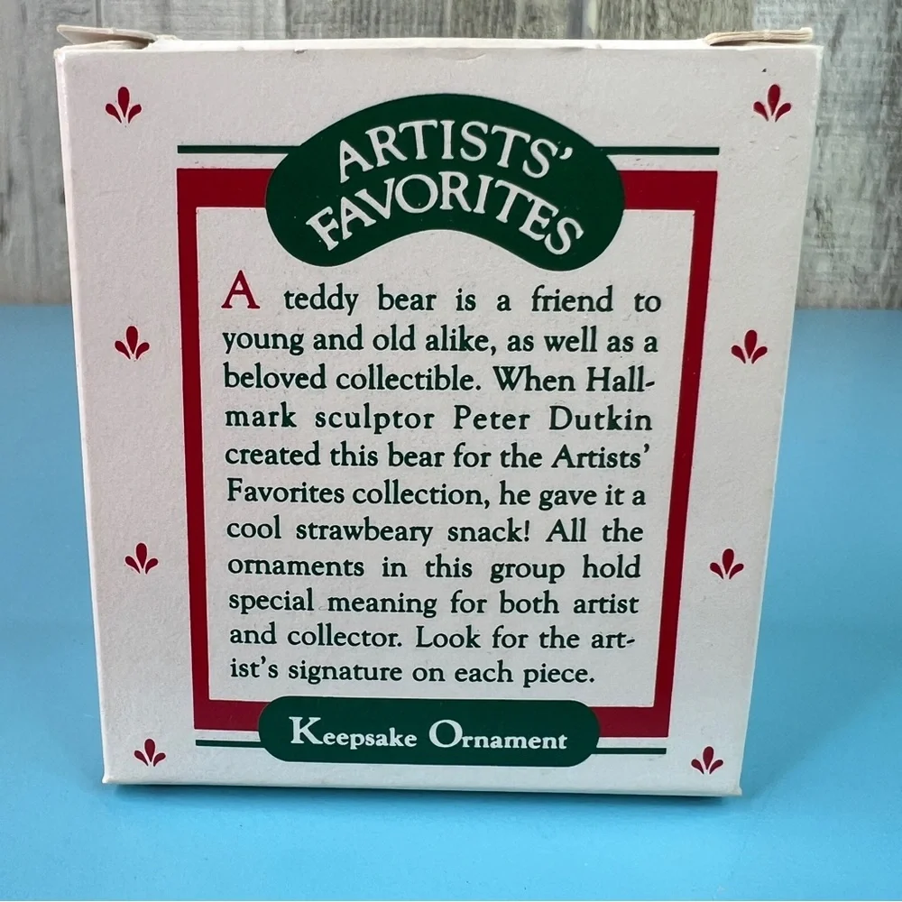 Hallmark Keepsake Ornament Very Strawberry Handcrafted Artist Favorite Date 1988